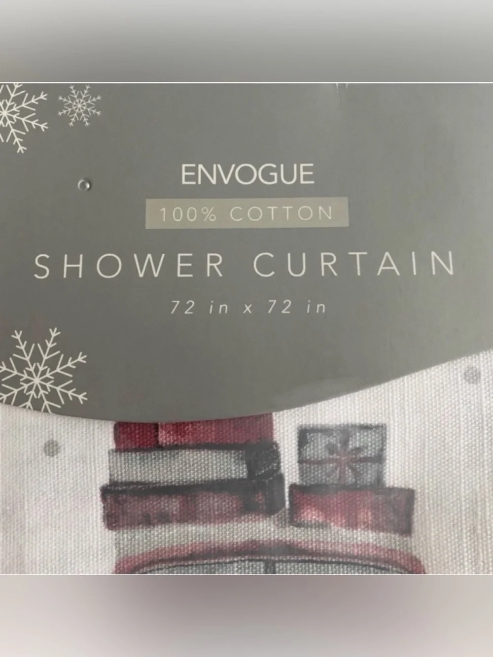 Envogue Christmas Shower Curtain NWT